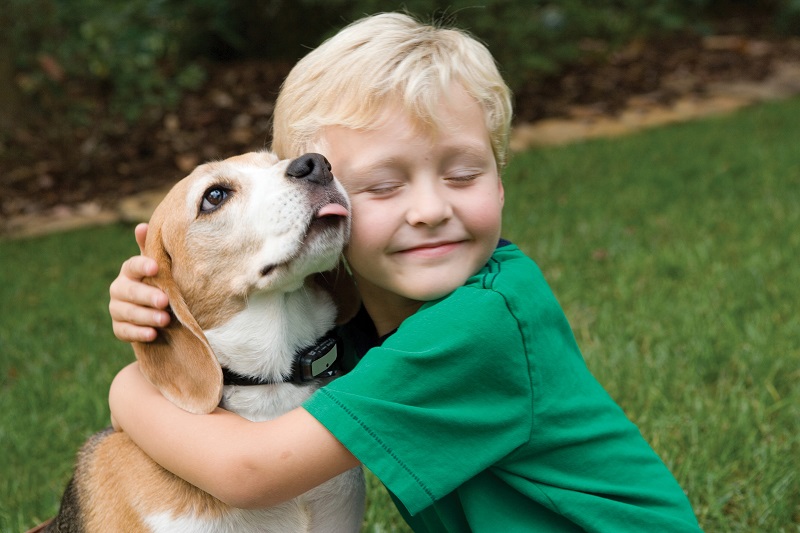 passeggiata bambino e cane