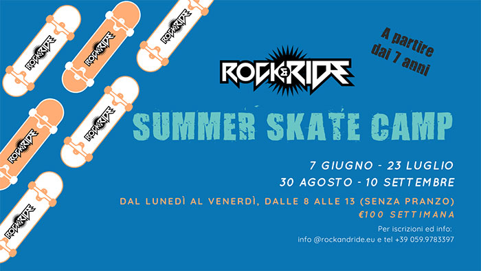 Summer skate camp - Rock and Ride-2021