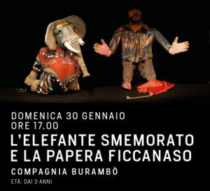"L'elefante smemorato e la papera ficcanaso" spettacolo per bambini dai 4 anni al teatro Troisi @ Teatro Troisi