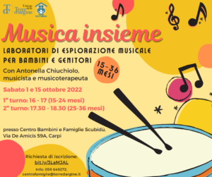 Musica Insieme - laboratori 15-36 mesi @ Via E. De Amicis 59A, Carpi