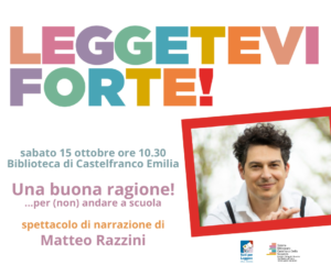 Spettacolo di narrazione con Matteo Razzini a Castelfranco (4/6 anni) @ Biblioteca Comunale L. Garofalo