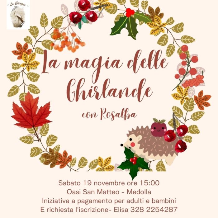 La magia delle ghirlande all'Oasi San Matteo