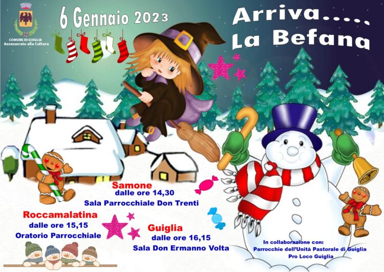 Arriva al Befana 2023 a Samone, Rocca malatina e Guiglia