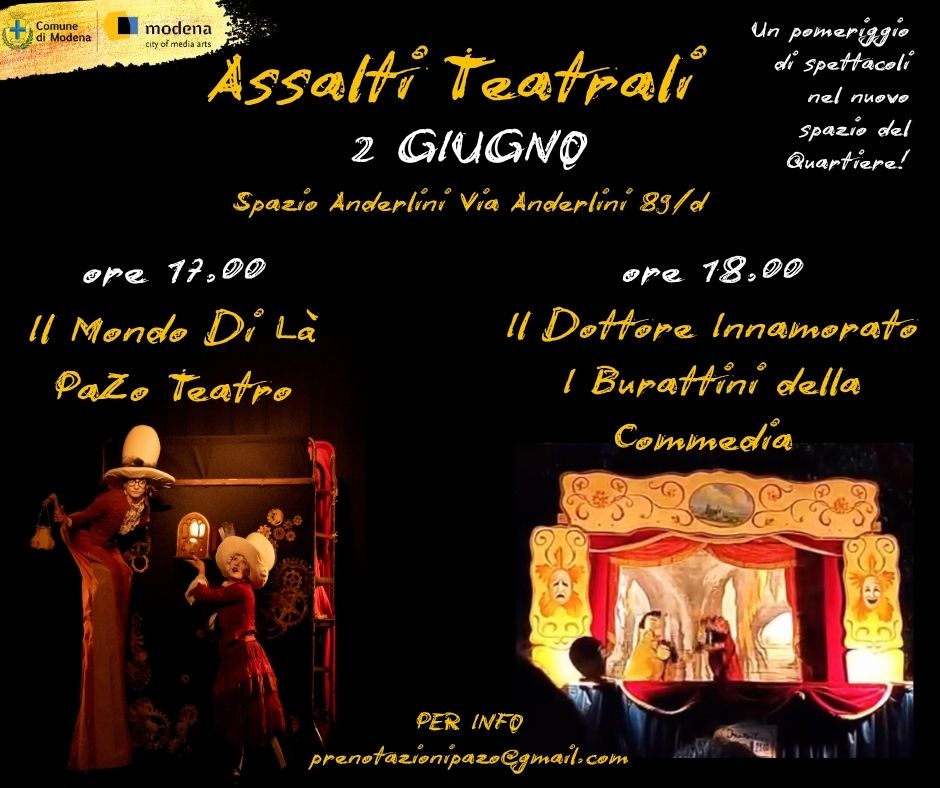 Assalti teatrali - spettacolo 2 giugno modena
