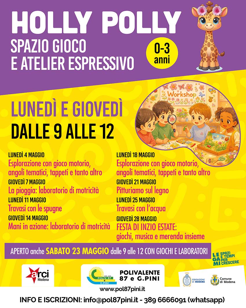 SPAZIO HOLLY POLLY 6mesi/ 36 mesi
