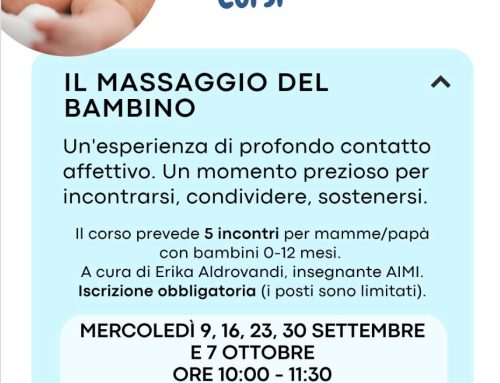 Il massaggio del bambino: un percorso gratuito per mamme, papà e bambini da 0 a 12 mesi