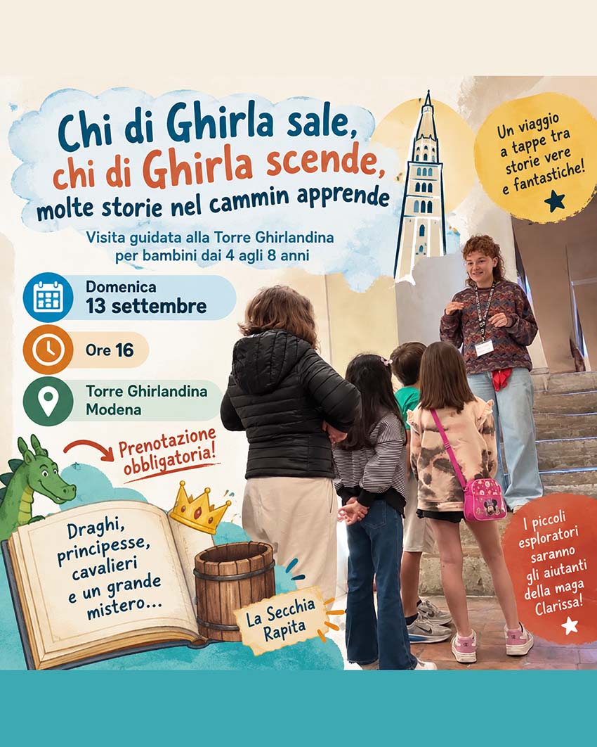 chi di ghirla sale- visita guidata alla Ghirlandina per bambini e ragazzi